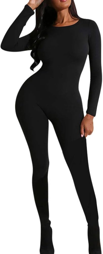 bodycon jumpsuit black