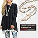 Sanifer Women Lace Long Sleeve Tunic Top Blouse (X-Large, Black)