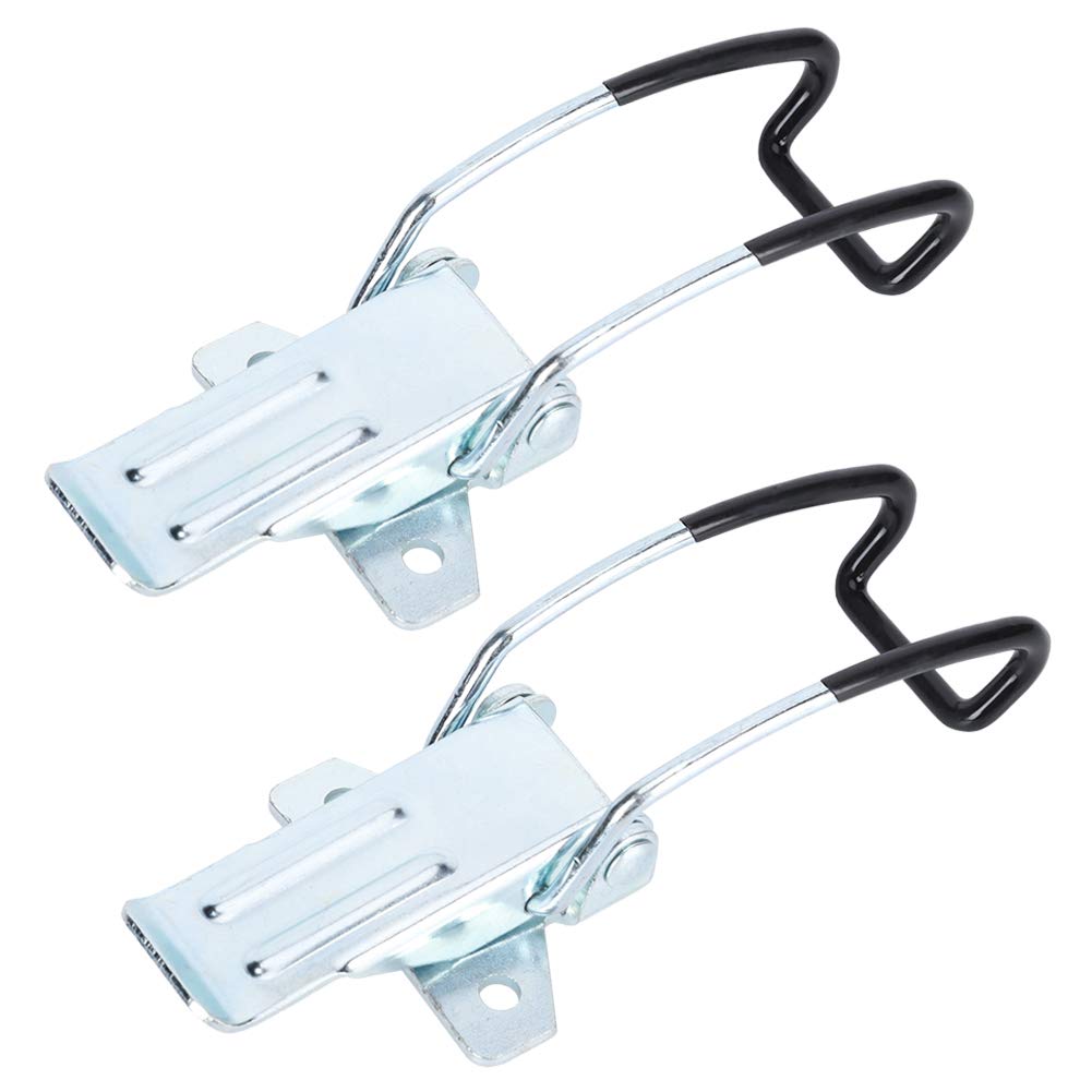 Stainless Steel Spring Loaded Buckle, Iron Nickel Plating Toggle Latch Catch Clamp Clip Duck Billed Lock Casting Hinge Curved Industrial Vacuum Cleaner for Luggage Aviation Boxes