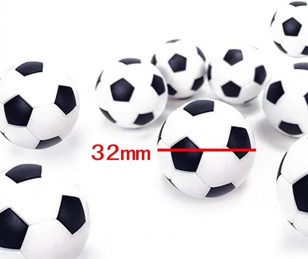 JZK 20x Plastic soccer table balls table top football accessories 32mm for kids & adults birthday party favours, party bag fillers - Image 3