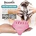 Desentie Hair Scalp Massager Exfoliating Personal Massager Brush With Silicone Spikes for Shampoo Scrubbing and Stimulating Hair Growth Pink