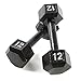 CAP Barbell Cast Iron Hex Dumbbell | 5 - 120 lbs | Single or Pair | Black