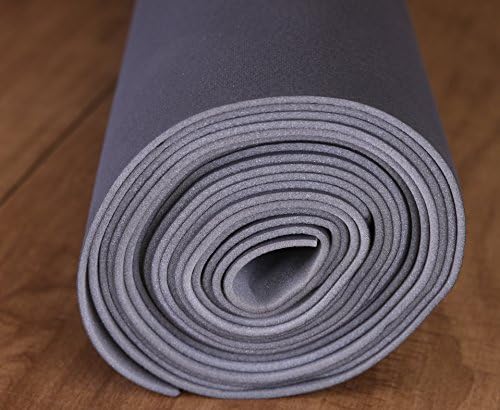 Dark Gray / Charcoal Auto Headliner 3/16" Foam Backing Fabric Material (5 Yards - 180" Long)