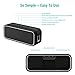 40W Portable Bluetooth Speaker,EC Technology HiFi Dual-Driver Wireless Speaker with IPX7 Waterproof, 13-Hour Playtime Stereo Pairing & Deep Bass for Outdoor,Home,Travel,Hiking,Camping,Beach-Black