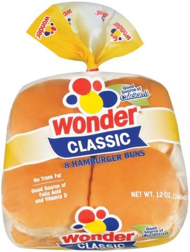 Wonder Hamburger Buns, 8 ct