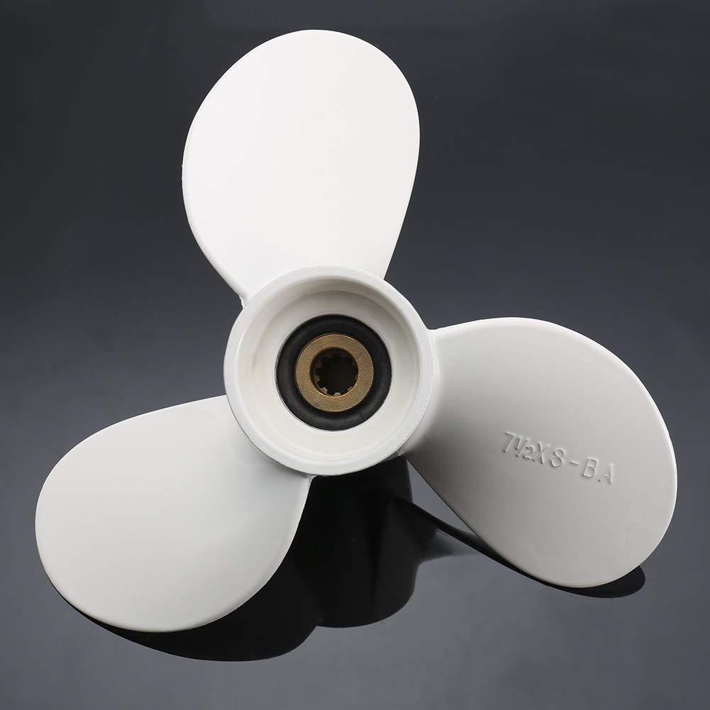 KSTE Outboard Propeller, 7 1/2 x 8 BA 3 Blades Aluminum Propeller Outboard Motor Compatible with Y-a-m-a-h-a 4HP 5HP
