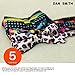 DBF0170 Multiple Colors Patterned Handsome Goods Poly Bow Ties Cheap Gift 5 Pre-tied Bow Ties Set By Dan Smith