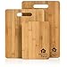 Home Organics 3-Piece, Non-Slip Premium Moso Bamboo Cutting Board Set, For Food Prep, Meat, Vegetables, Bread, Crackers & Cheese