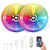 100ft LED Strip Lights, Ultra Long RGB Color Chaning LED Lights Strip with Remote, Bluetooth Phone APP Controlled…