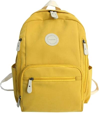 yellow fashion backpack
