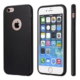 iPhone 6 Case, iPhone 6s Case, Black Durable Shock Absorbing Rubber Cover with Excellent Grip fits 4.7 inch iPhone - Tough & Protective and Light & Slim | totallee The Doberman (Black)