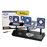 Electric Targets, Digital Scoreboard Targets, Auto-Reset and Intelligent Sound&Light Effect, Scoring Target for Nerf Guns, Shooting Games, Party Favors Gift for Kids, Outdoor Toys