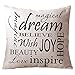 Onker Cotton Linen Square Decorative Throw Pillow Case Cushion Cover 18