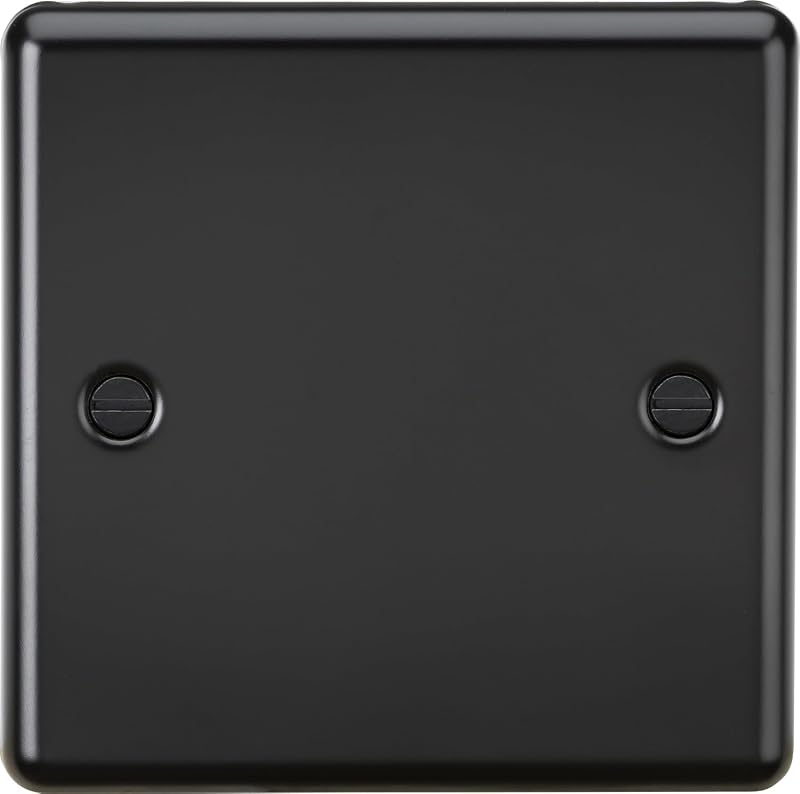 Knightsbridge 1G Blanking Plate Matt Black