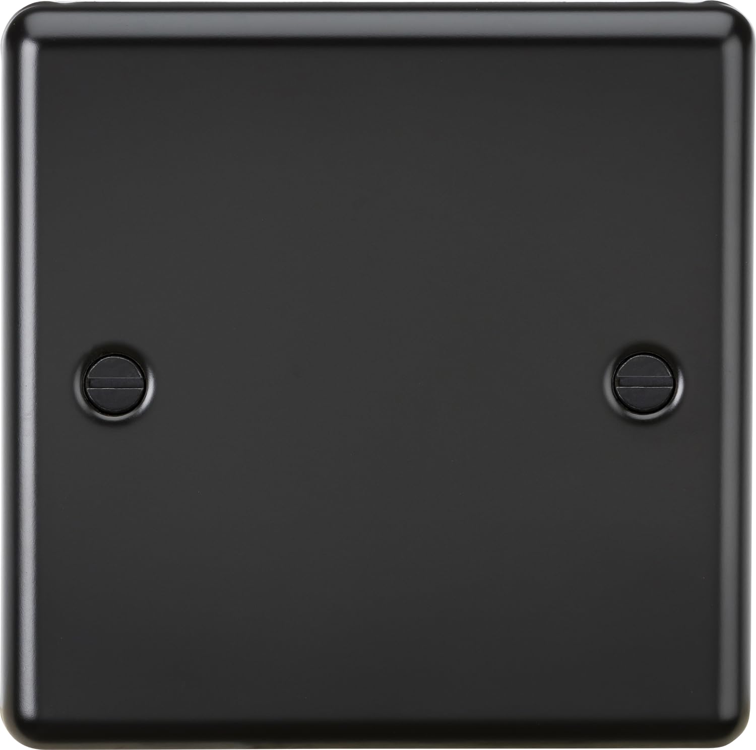 Knightsbridge 1G Blanking Plate - Matt Black — image 1