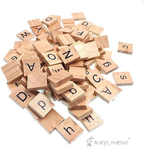 Raylinedo Scrabble Fliesen Holz Buchstaben Scrabbles Zahlen Handarbeiten Englische Worter Grossbuchstaben Und Kleinbuchstaben Gemischt 100 Stuck Amazon De Kuche Haushalt