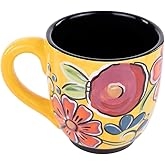 Glory Haus Yellow Floral Mug - 16 oz Cute Mug for Women, Floral Coffee Cup for Any Occasion