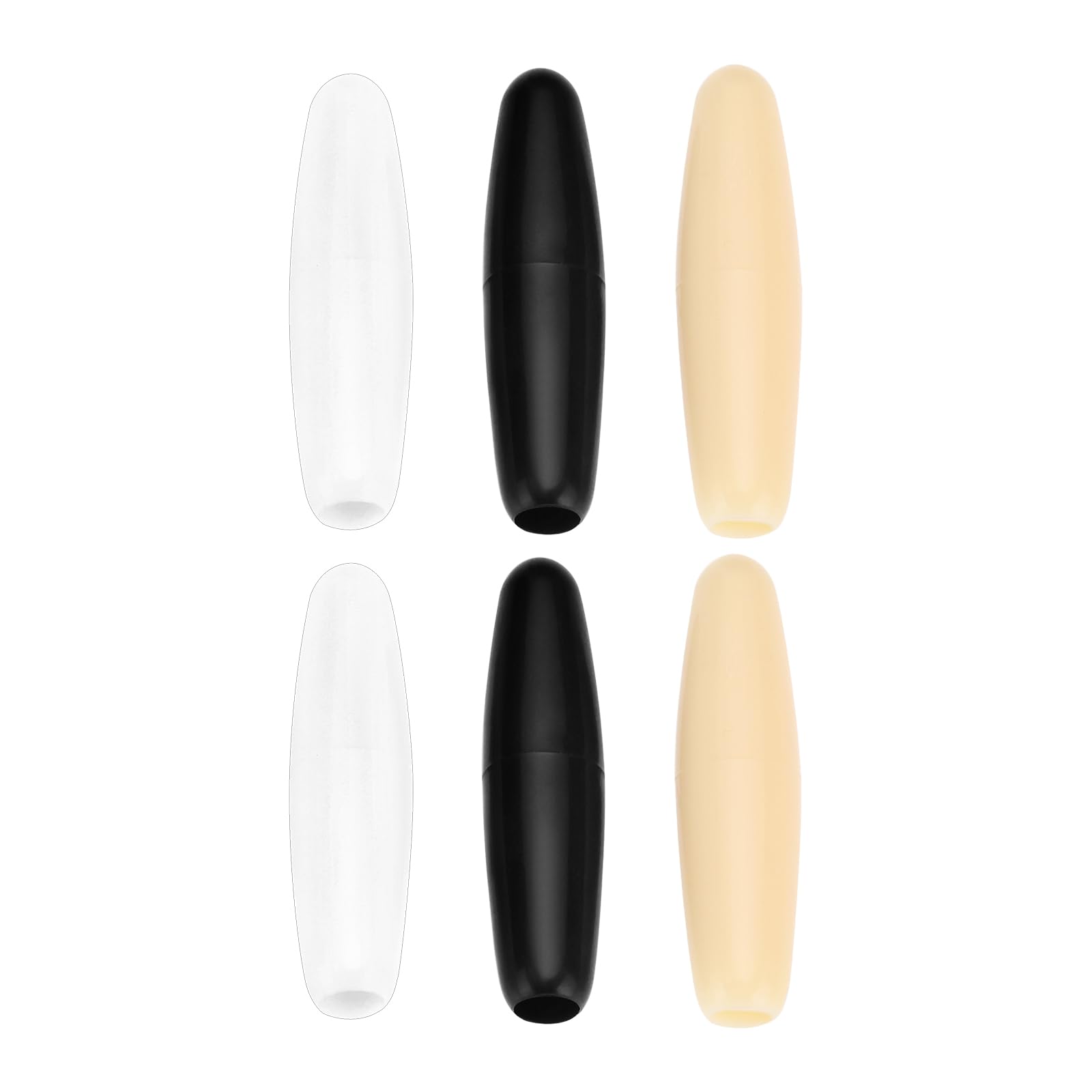 LT Easiyl 6Pcs Guitar Tremolo Arm Tip Replacement Part 5mm Whammy bar Cap End Knob Compatible with Fender 5mm SQ ST Series Tremolo Arm White, Black and Yellow