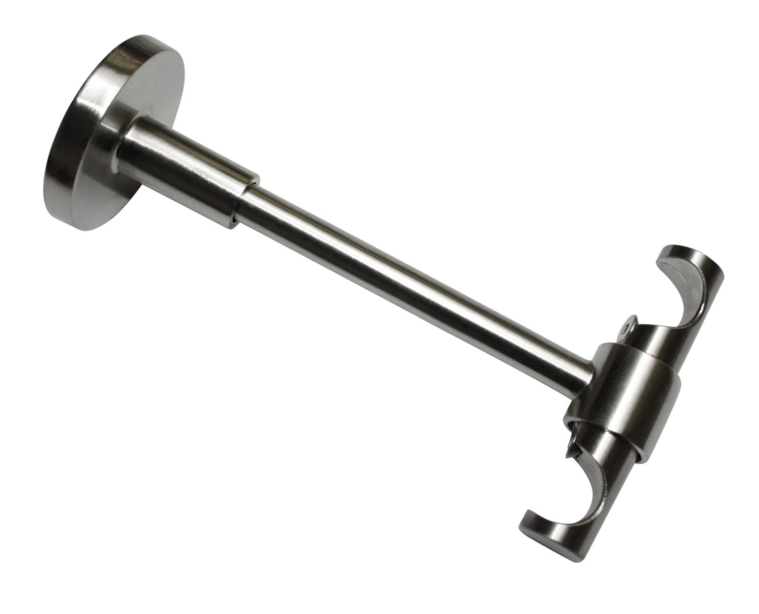 Gardinia Universal ceiling support open for diameter 16 mm, stainless steel look, 13.5 cm, Metal