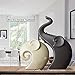 Ctystallove Home Decor Accessories Animal Porcelain Ornaments Ceramic Crafts Art Figurines (Elephant)