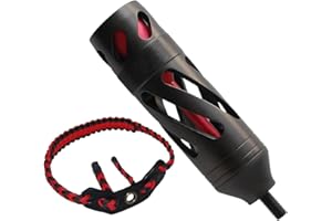 Toparchery Compound Bow Aluminum Stabilizer with Wrist Bow Sling Braided Hunting Shooting Target