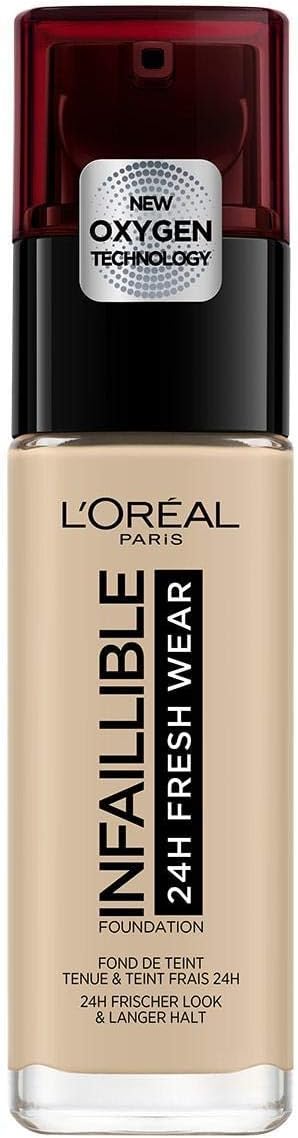 L'Oreal Paris Foundation, Infallible 32H Fresh Wear Foundation, longwear coverage, Radiant finish, Water
