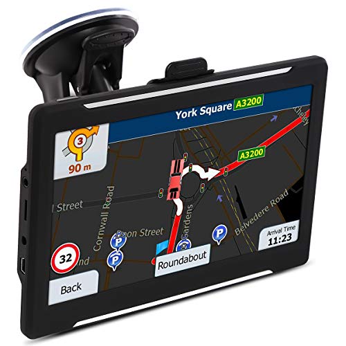 GPS Navigation for Car 2019 Map, 7 Inches HD Touch Screen Direction Car GPS Navigation System with Built-in Lifetime Maps Update
