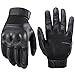 JIUSY Army Military Tactical Touch Screen Rubber Hard Knuckle Full Finger Gloves for Combat Motorcycle Motorbike Hunting Hiking Airsoft Paintball Riding