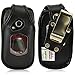 Turtleback Fitted Case for Kyocera DuraXV DuraXA Flip Phone Black Leather Rotating Removable Metal Belt Clip -