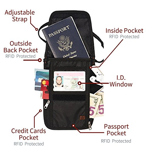 Top 10 Best Passport Holders Around Neck Best of 2018 Reviews No