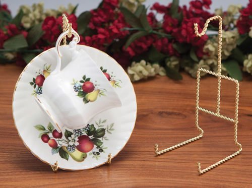 Teacup Display Racks-Set of 3-Brass Plated