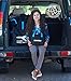 Zohzo Car Seat Travel Bag - Drawstring Bag for Air Travel (Black)