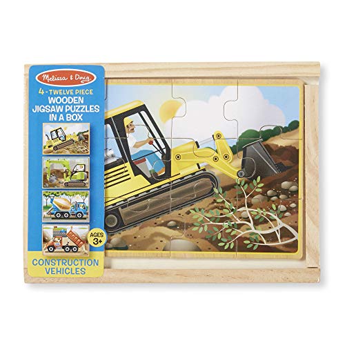 6 Melissa+Doug+Construction+Vehicles+Puzzles