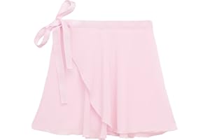 Zando Toddler Ballet Skirts for Girls Dance Adult Ballet Skirt Women Chiffon Wrap Tie with Adjustable Waistband