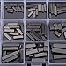 Yosoo 140Pcs Stainless Steel Key Keystock Assortment Round Ended Keyway Parallel Drive Shaft Keys Set 8mm, 10mm, 12mm, 16mm, 20mm, 25mm, 30mm