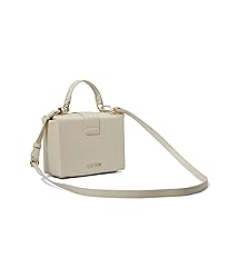 Anne Klein Convertible Box Bag with AK Enamel Turn