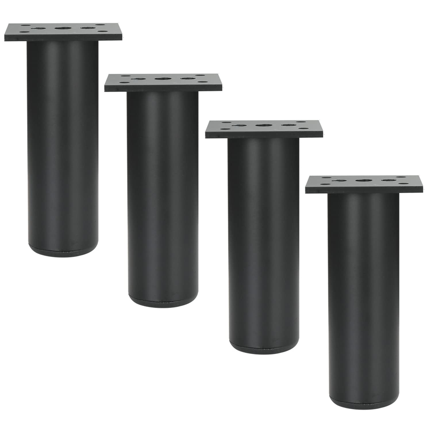 Qrity 120mm Furniture Legs Cabinet Feet Aluminum Alloy Kitchen Feet Sofa Feet Metal Table Legs Furniture Feet Worktop Bar TV Desk Legs, Pack of 4 — image 1