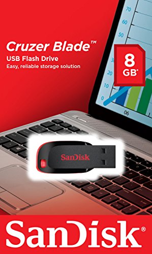 SanDisk Cruzer Blade 8GB USB 2.0 Flash Drive- SDCZ50-008G-B35