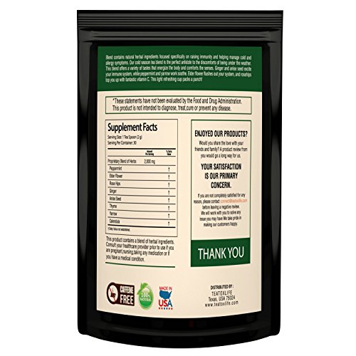 Elderberry Flower Tea with Calendula, Yarrow, Rosehip, Thyme