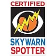 Skywarn Spotter Tornado car Bumper Sticker Window Decal 5" x 3"