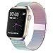 MCORS Compatible with Apple Watch Band 38mm 40mm,Stainless Steel Mesh Metal Loop with Adjustable Magnetic Closure Replacement Bands Compatible with Iwatch Series 5 4 3 2 1 Colorful