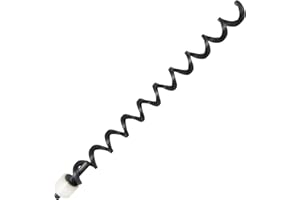 SAFBBCUE 18 1/4" Auger Shaft Screw & Auger Motor Bushing for Pit Boss 700 Series Parts, Pit Boss 700R2 700D Parts, Pit Boss 700FB, 700S, 700SC, 700NC Nascar Edition, Classic, Laredo, Auger Motor Replacement