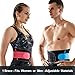 TIMTAKBO Back Brace Support Belt for Women, Lumbar Support Back Brace for Back Pain, Sciatica, Scoliosis, Herniated Disc, Adjustable Back Support Straps (Black/Red, S/M Fit Belly 23.5