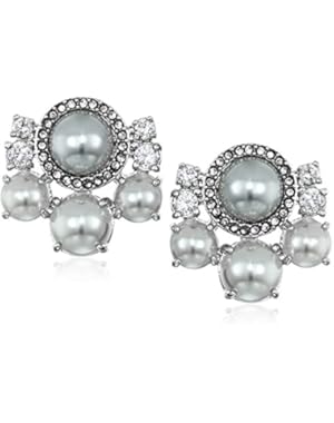 Cluster Studs Grey/Multi-Colored Stud Earrings