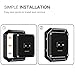 Fintie Frame Compatible with Fitbit Blaze, Stainless Steel Replacement Accessory Metal Frame Housing Compatible with Fitbit Blaze Smart Watch - Black