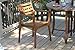 Outdoor Interiors Stacking Chairs, Brown, Set of 4