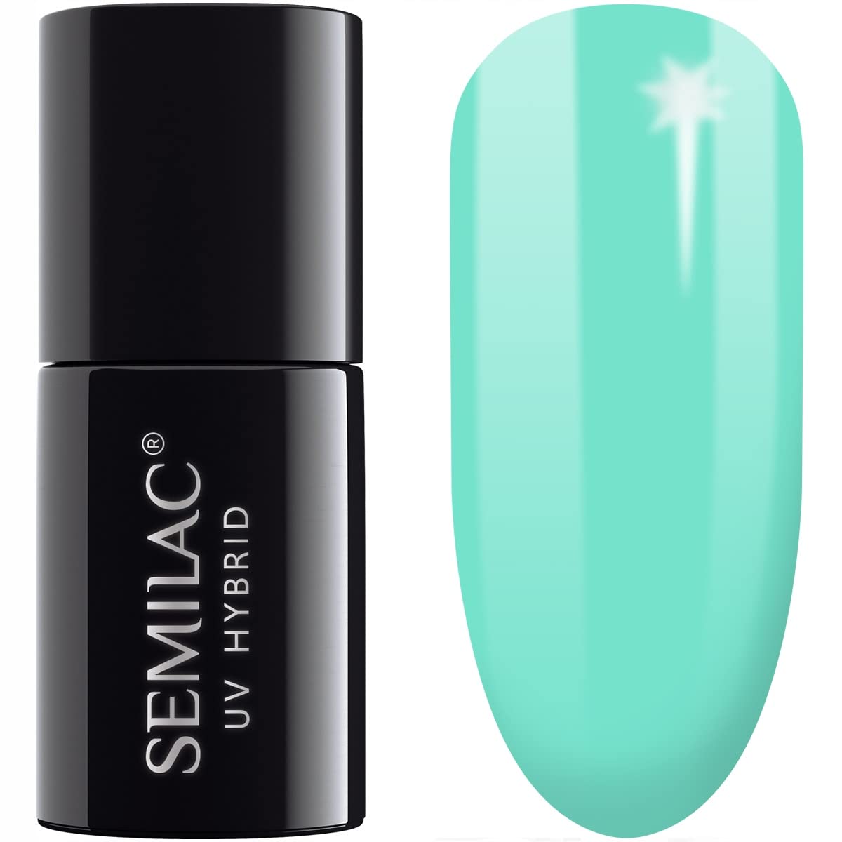 SEMILAC Extend Base 5in1 808 - Builder Gel in the Bottle - All in One for Nails and Gel Polish UV Light - Used as Base and Top Coat and Gel Nail Polish - UV Gel Polish Soak Off