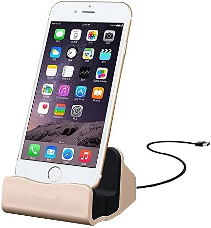 IOS Charger Charging Docking Desktop Stand Station Cradle Sync Dock for iPhone X 8 8 plus 7 7s 6 6S Plus 5S 5 SE 5C 5se Gold