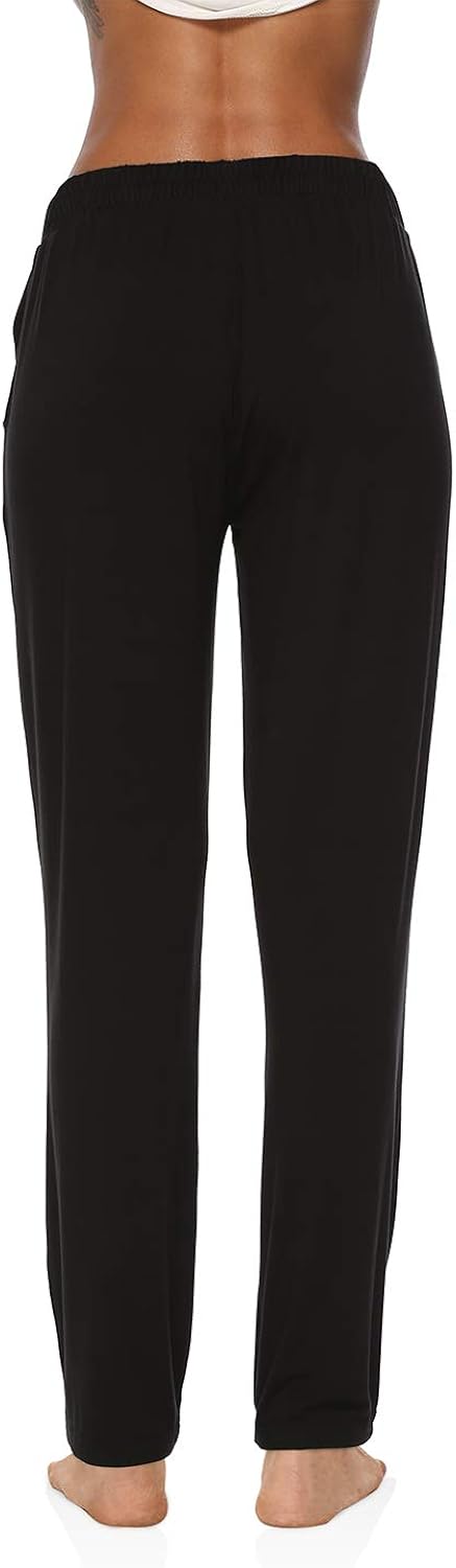 DIBAOLONG Womens Yoga Pants Wide Leg Comfy Drawstring Loose Straight Lounge Running Workout Legging: Clothing