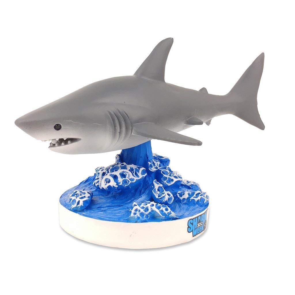 Kollectico SWSMGW Shark Week - Great White Shark Mini Bobblehead, Gray